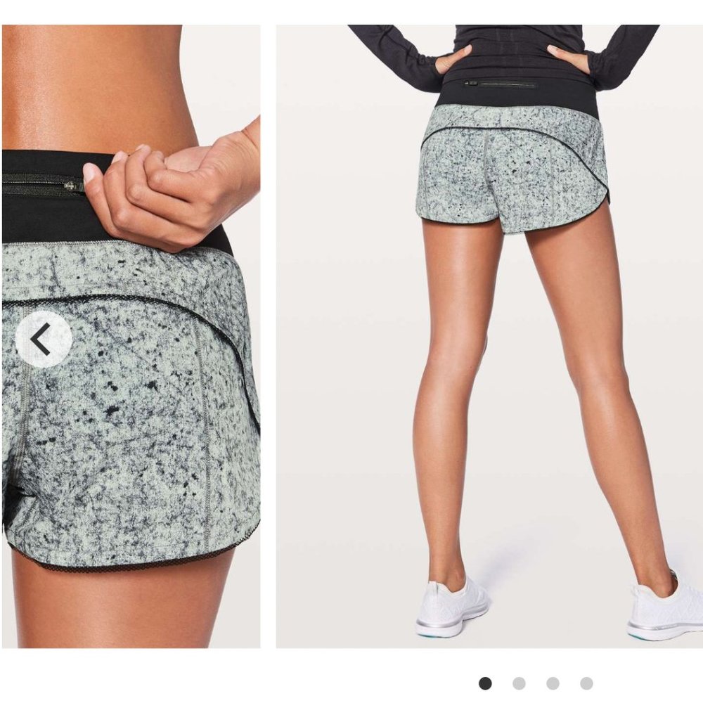 Lululemon Speed Up Short 2.5"- Size 8 (Black, Grey and White)